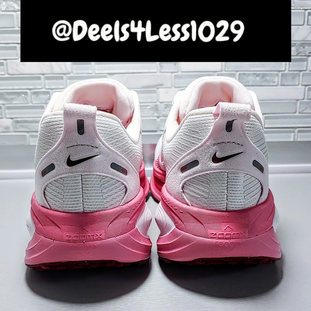 Nike Air Zoom Vomero 18 Running Womens Size 8 White Peony Pearl Pink